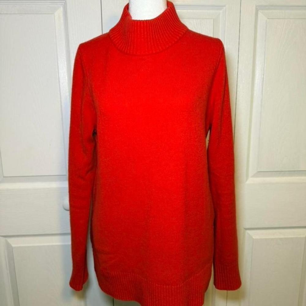 Boden 100% Wool Red Turtleneck Size Medium